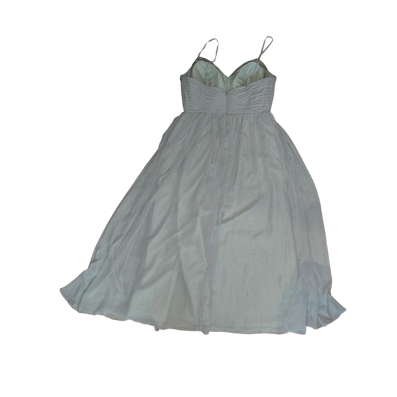 Women's Azazie Dusty Sage Green A-line Gown Evening Wed Custom 38 Bust 32 Waist - Picture 6 of 11